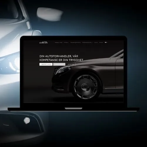 Skjermbilde av nettsiden til Optimal Auto AS
