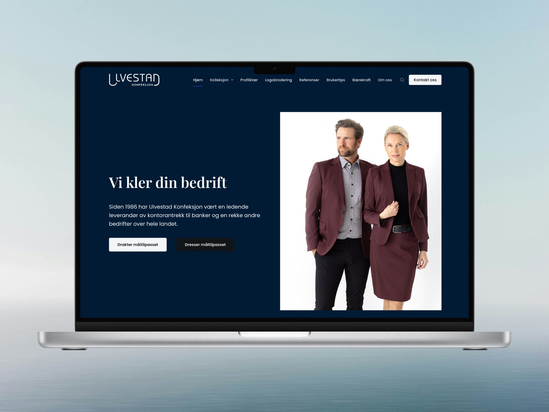 Skjermbilde av Ulvestad Konfeksjon